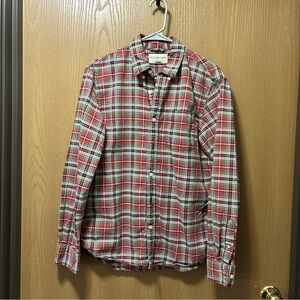 Denim & Supply Ralph Lauren Shirt Mens Medium Red Green Plaid Button Down Casual